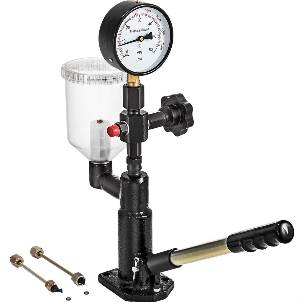 Diesel Injector Nozzle 
Pressure Tester Dual scale Manometer Test Tool 0-600Bar (0-8000PSI) 
60Mpa Test Pressure High Configuration