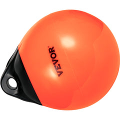 VEVOR Boat Buoy Balls, 15"" Diameter Inflatable Heavy-Duty Marine-Grade PVC Marker Buoys, Round Boat Mooring Buoys, Anchoring, Rafting, Marking, Fishing, Orange