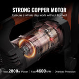 Electric Concrete Saw, 14 in, 2000 W Motor Circular Saw Cutter with Max. 5 in Adjustable Cutting Depth, Wet Disk Saw Cutter Includes Water Line, Pump and Blade, for Stone, Brick