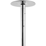 Professional Dancing Pole, Spinning Static Dancing Pole Kit, Portable Removable Pole, 45mm Heavy-Duty Stainless Steel Pole, Height Adjustable Fitness Pole, for Exercise Home Club Gym, Silver