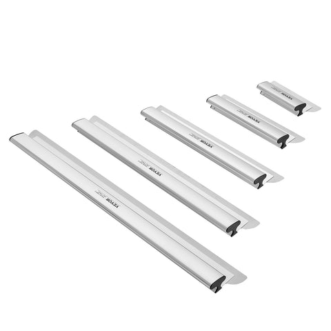 Drywall Skimming Blade Set, 10/16/24/32/40 in Skimming Blades + 34-81.6 in Extension Handle Pole, Stainless Steel Knife Professional Skim Coat Tools, for Gyprock/WallBoard/Plasterboard