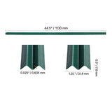 Bottom Locking Privacy Slats, Single-Wall Vertical Bottom-Locking Slats for Chain-Link Fence, High-Density HDPE Chain Link Slats Ideally Fit 1.2 m High Fence for Garden Farm Sports Field(Green)
