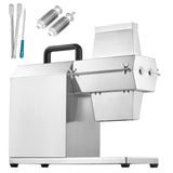 Commercial Meat Tenderizer, Heavy Duty Stainless Steel Kitchen Tool with Handle, Meat Tong, and Cleaning Brush, 450W Electric Meat Tenderizer Machine for Beef, Turkey, Chicken, Pork, and Fish