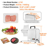 Commercial Meat Tenderizer, Heavy Duty Stainless Steel Kitchen Tool with Handle, Meat Tong, and Cleaning Brush, 450W Electric Meat Tenderizer Machine for Beef, Turkey, Chicken, Pork, and Fish