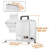 Commercial Meat Tenderizer, Heavy Duty Stainless Steel Kitchen Tool with Handle, Meat Tong, and Cleaning Brush, 450W Electric Meat Tenderizer Machine for Beef, Turkey, Chicken, Pork, and Fish