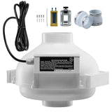4" to 4.5" Radon Mitigation Fan System Kit Quiet 260 CFM Inline Duct Fan
