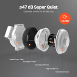 4" to 4.5" Radon Mitigation Fan System Kit Quiet 260 CFM Inline Duct Fan