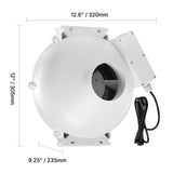 4" to 4.5" Radon Mitigation Fan System Kit Quiet 260 CFM Inline Duct Fan