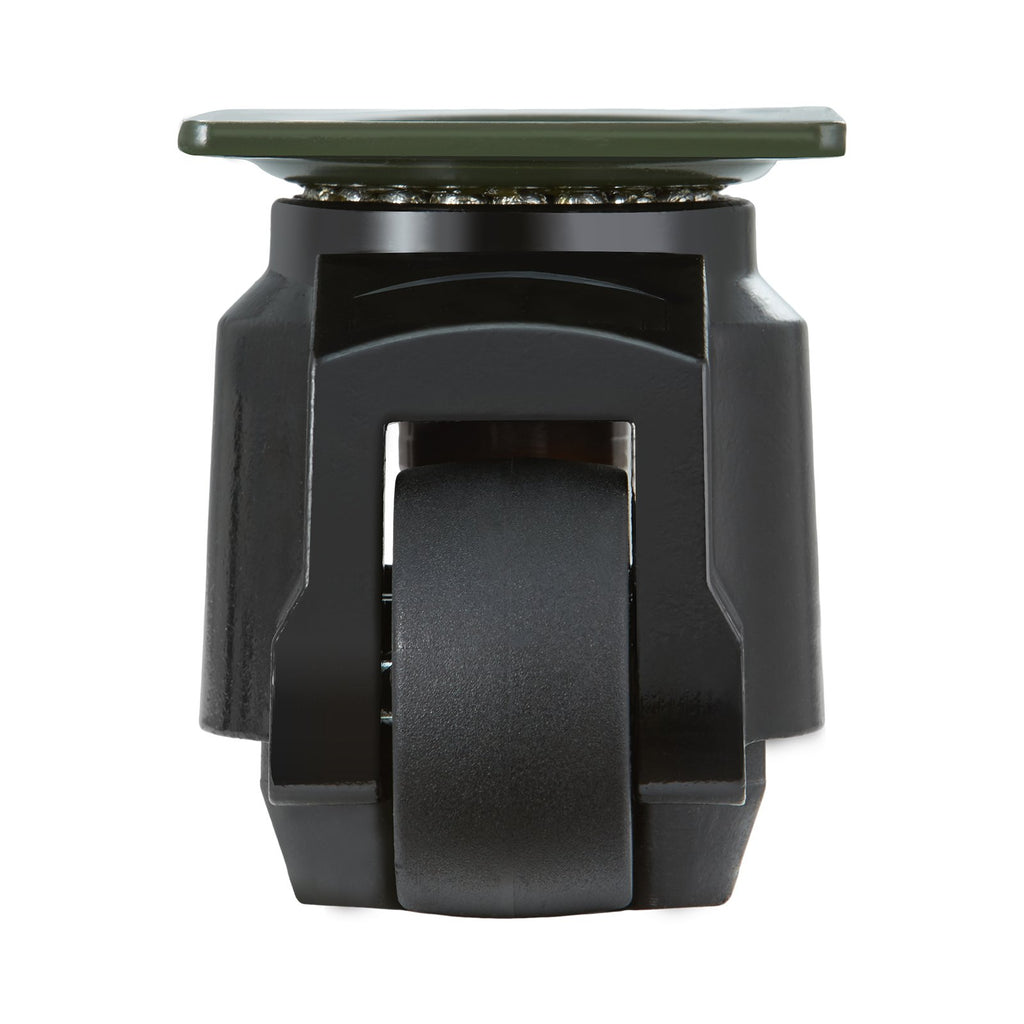 Leveling Casters, Set of 4, 1000 kg Total Load Capacity, 63.5 mm, Heavy Duty with Upgraded Handle Design, 360 Degree Swivel Caster Wheels, Adjustable Casters with Feet for Workbench, Machine