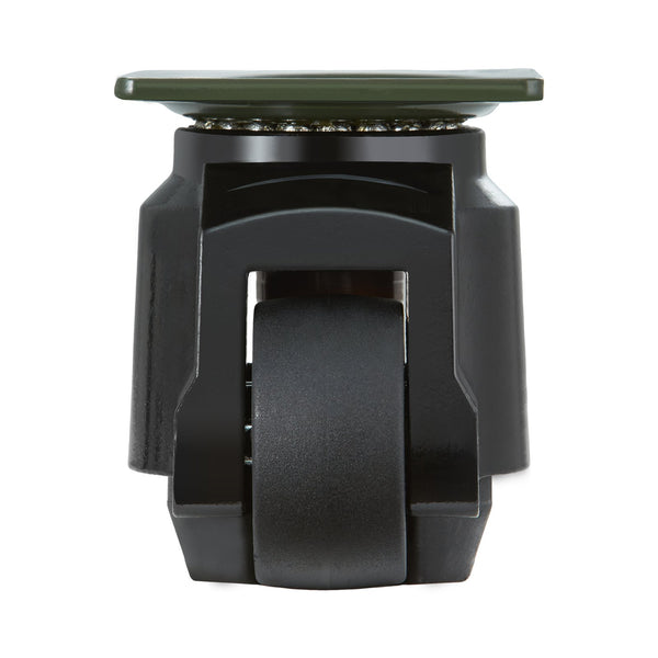 Leveling Casters, Set of 4, 1000 kg Total Load Capacity, 63.5 mm, Heavy Duty with Upgraded Handle Design, 360 Degree Swivel Caster Wheels, Adjustable Casters with Feet for Workbench, Machine