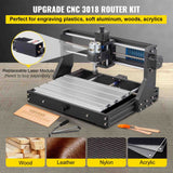 CNC 3018 Pro CNC 3018 300×180×45 mm CNC Machine GRBL Control Mini Engraver with Offline Controller 3 Axis Engraving Machine for Carving Milling Plastic, Acrylic, PVC and Wood