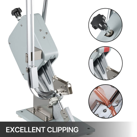 Manual U-shape Sausage Clipper Clipping Machine Food Clipping Maker for Sausage Packing Sealing with 2 Boxes of Buckles 8000pcs