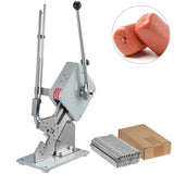 Manual U-shape Sausage Clipper Clipping Machine Food Clipping Maker for Sausage Packing Sealing with 2 Boxes of Buckles 8000pcs