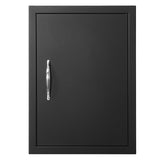 BBQ Access Door, 415x570 mm Single Outdoor Kitchen Door, Cold Plate Flush Mount Door, Wall Vertical Door with Handle, for BBQ Island, Grilling Station, Outside Cabinet