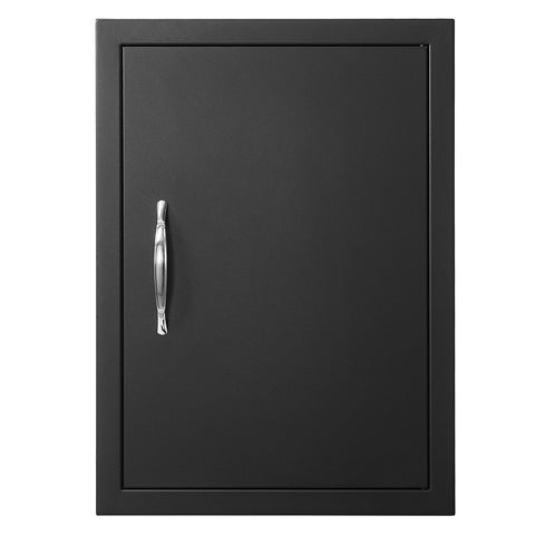 BBQ Access Door, 415x570 mm Single Outdoor Kitchen Door, Cold Plate Flush Mount Door, Wall Vertical Door with Handle, for BBQ Island, Grilling Station, Outside Cabinet