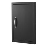 BBQ Access Door, 415x570 mm Single Outdoor Kitchen Door, Cold Plate Flush Mount Door, Wall Vertical Door with Handle, for BBQ Island, Grilling Station, Outside Cabinet