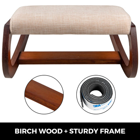 Ergonomic Kneeling Chair Wooden Neck Pain Relief Relieve Fatigue Wood Stool