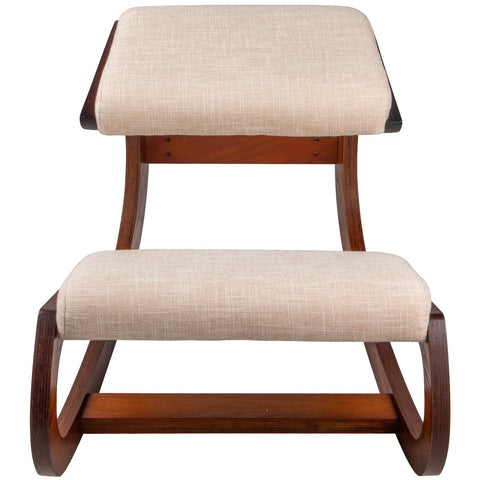 Ergonomic Kneeling Chair Wooden Neck Pain Relief Relieve Fatigue Wood Stool