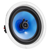 2 PCs 203.2 mm in Ceiling Speakers, 50-Watts, Flush Mount Ceiling & in-Wall Speakers System with Impedance 89dB Sensitivity, for Home Kitchen Living Room Bedroom or Covered Outdoor Porches