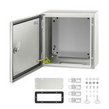 NEMA Steel Enclosure, 12 x 12 x 6''steel electrical box
electrical enclosur NEMA 4X Steel Electrical Box, IP66 Waterproof & Dustproof, Outdoor/Indoor Electrical Junction Box, with Mounting Plat