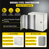 NEMA Steel Enclosure, 12 x 12 x 6''steel electrical box
electrical enclosur NEMA 4X Steel Electrical Box, IP66 Waterproof & Dustproof, Outdoor/Indoor Electrical Junction Box, with Mounting Plat