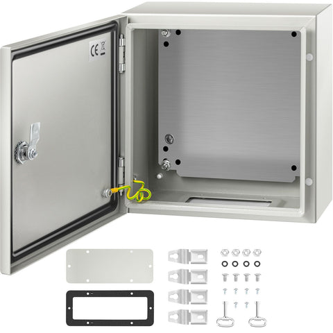NEMA Steel Enclosure, 12 x 12 x 6''steel electrical box
electrical enclosur NEMA 4X Steel Electrical Box, IP66 Waterproof & Dustproof, Outdoor/Indoor Electrical Junction Box, with Mounting Plat
