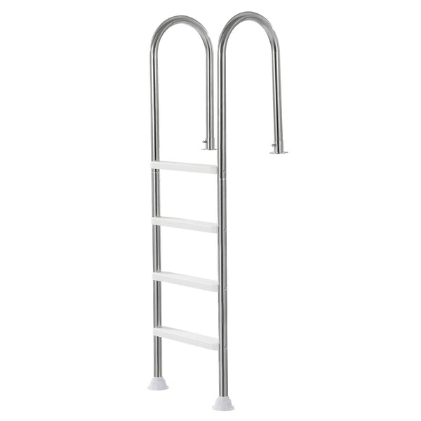4-Step Stainless Steel Pool Ladder of 2 Handrail for 1371.6 mm Decked Pool