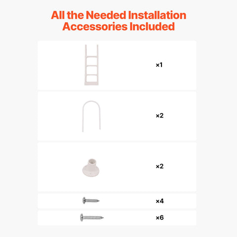 Thickened 4-Step Pool Ladder of Double Handrails for 1219.2-1371.6mm Pool