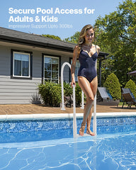 VEVOR Thickened 4-Step Pool Ladder of Double Handrails for 1219.2-1371.6mm Pool