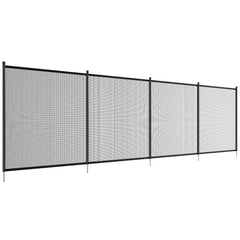VEVOR Pool Fence, 4 x 12 FT Pool Fences for Inground Pools, Removable Child Safety Pool Fencing, Easy DIY Installation Swimming Pool Fence, 340gms Teslin PVC Pool Fence Mesh Protects Kids and Pets