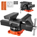 203 mm Bench Vice Multipurpose Heavy Duty Ductile Iron Swivel Locking Base