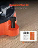 203 mm Bench Vice Multipurpose Heavy Duty Ductile Iron Swivel Locking Base