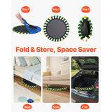 3FT Trampoline for Kids, 92 cm Trampolines Indoor/Outdoor Trampoline for Toddlers, Foldable Mini Baby Trampoline with Foam Handle, Recreational Trampoline Birthday Gift for 3+ Years Kids
