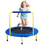 3FT Trampoline for Kids, 92 cm Trampolines Indoor/Outdoor Trampoline for Toddlers, Foldable Mini Baby Trampoline with Foam Handle, Recreational Trampoline Birthday Gift for 3+ Years Kids