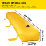 Flood Barrier Hydro Barrier 12' Length x 12" Height for Water Diversion
