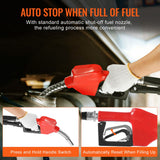 Fuel Transfer Pump 12V 8 GPM 1/6 HP Diesel Pump with Auto Fuel Nozzle