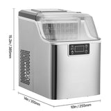 Portable Countertop Ice Maker 45Lbs/24H Self-Cleaning with Scoop Basket