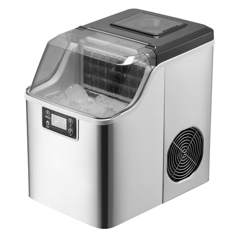 Portable Countertop Ice Maker 45Lbs/24H Self-Cleaning with Scoop Basket