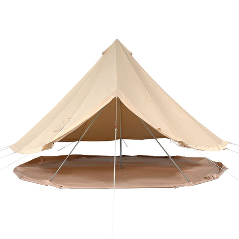 Canvas Bell Tent 3m/9.8ft 4-Season Canvas Tent for Camping with Stove Jack