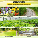 Weed Barrier, 5.8oz Landscape Fabric, 4ft x 300ft Cover Mat Heavy Duty Woven Grass Control Geotextile for Garden, Patio, Black