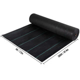 Weed Barrier, 5.8oz Landscape Fabric, 4ft x 300ft Cover Mat Heavy Duty Woven Grass Control Geotextile for Garden, Patio, Black
