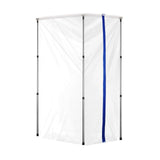 Dust Barrier Poles, 12 Ft Barrier Poles, Dust Barrier System with 4 Telescoping Poles, Magnetic Zipper, Carry Bag and 32.8x13.12 Ft Plastic Film, for Interior Decoration, Painting