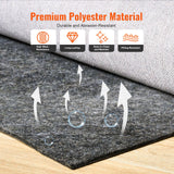 Non Slip Rug Pad Gripper 9' x 12' Carpet Mat 0.24" Thick for All Floor