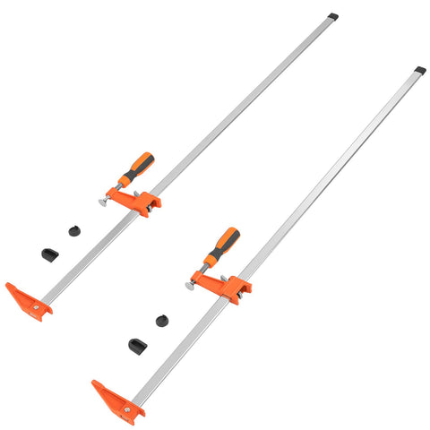 Bar Clamps for Woodworking, 2-Pack 914mm Clamp, Quick-Change F Clamp with 600 lbs Load Limit, 2.5" Throat Depth, Cast Iron and Carbon Steel, Wood Clamps for Woodworking Metal Working