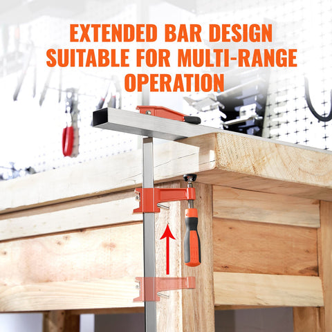 Bar Clamps for Woodworking, 2-Pack 914mm Clamp, Quick-Change F Clamp with 600 lbs Load Limit, 2.5" Throat Depth, Cast Iron and Carbon Steel, Wood Clamps for Woodworking Metal Working