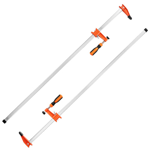 Bar Clamps for Woodworking, 2-Pack 914mm Clamp, Quick-Change F Clamp with 600 lbs Load Limit, 2.5" Throat Depth, Cast Iron and Carbon Steel, Wood Clamps for Woodworking Metal Working