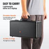 Graded Card Storage Box, 4 Slots, Graded Sports Cards Holder Carrying Case with Coded Lock Foam Dividers, for 108 PSA Graded Cards 76 BGS Cards 84 SGC Cards 388 Top Loaders or 999+ Loose Cards