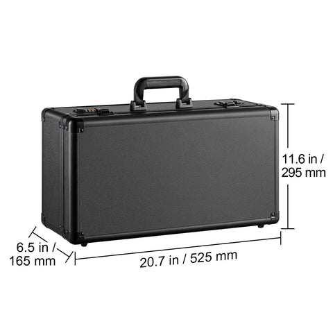 Graded Card Storage Box, 5 Slots, Graded Sports Cards Holder Carrying Case with Coded Lock Foam Dividers, for 162 PSA Graded Cards 115 BGS Cards 130 SGC Cards 585 Top Loaders or 999+ Loose Cards