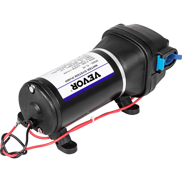 VEVOR Water Pressure Diaphragm Pump, 12V FL-40 High Pressure Diaphragm Water Pump, 40PSI Automatic Self Priming Water Pump, 17L/MIN Misting Booster Sprayer Diaphragm Pump for Caravan Boat RV Garden