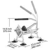 Commercial Vegetable Slicer, 1/2 inch Fruit Slicer, Stainless Steel and Aluminum Alloy Vegetable Cutter Slicer Machine, Manual Slicer with Non-slip Feet, for Radishes, Onions, Potatoes, Lemons